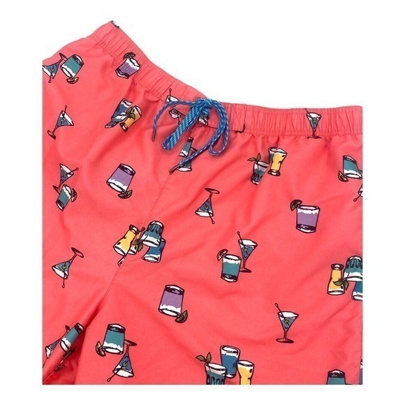 True Nation Cocktail Graphics Size XLT Polyester Men’s Shorts Swim Trunks Lined - Picture 2 of 7